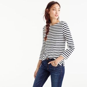 J. Crew stripe boatneck shirt XS